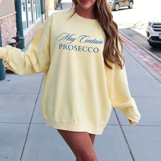 May Contain Prosecco- Limited Edition Summer Crew Necks